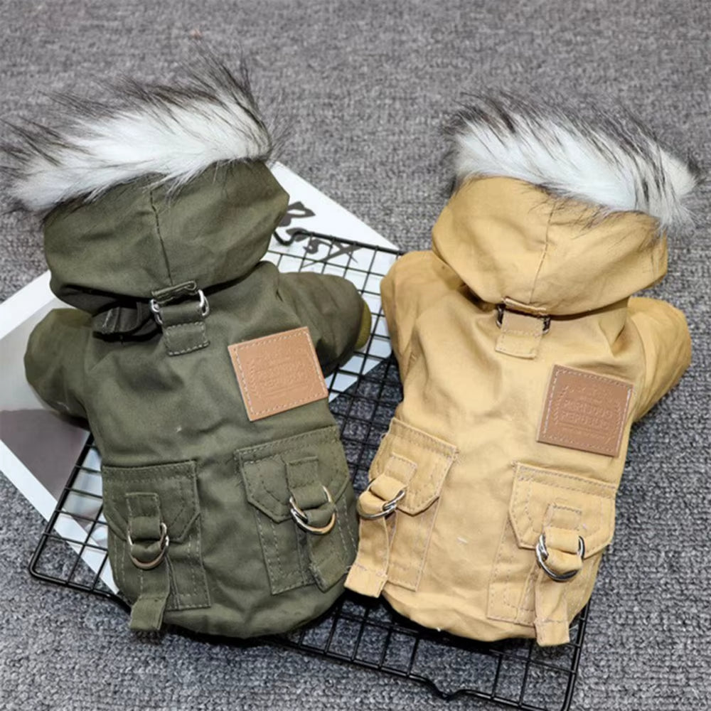 "Mad for it" Winter Dog Jacket/Parka – Warm Hooded Outfit for Most Breeds (XS-2XL)