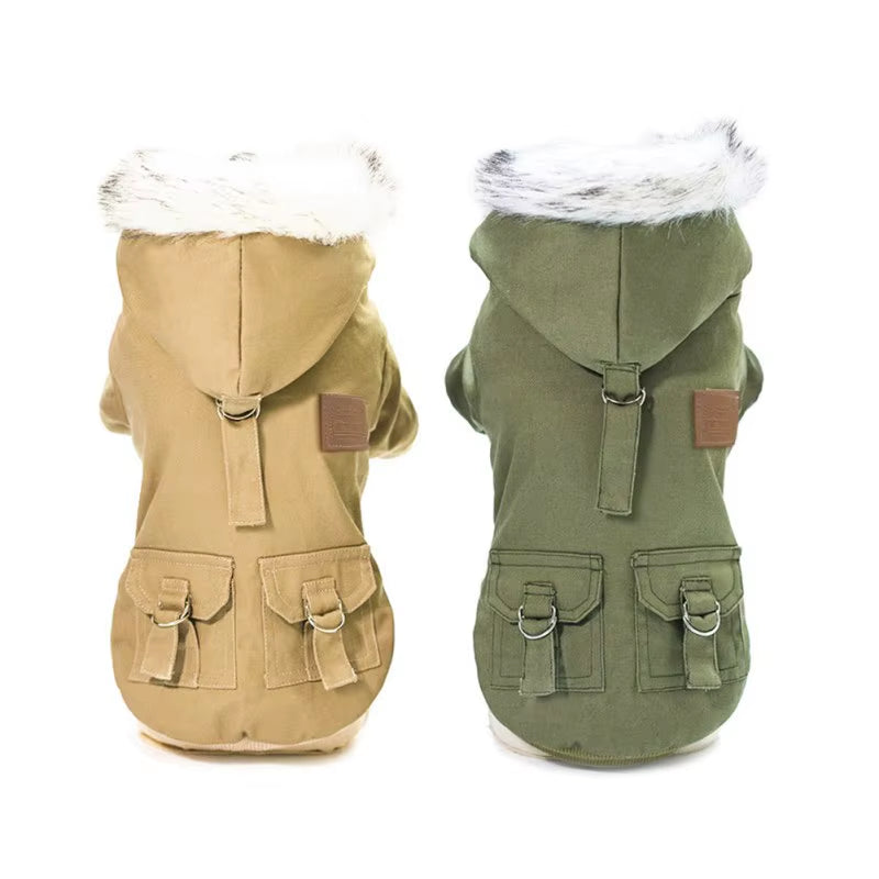 "Mad for it" Winter Dog Jacket/Parka – Warm Hooded Outfit for Most Breeds (XS-2XL)
