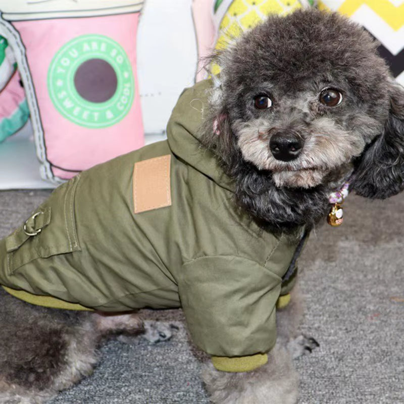 "Mad for it" Winter Dog Jacket/Parka – Warm Hooded Outfit for Most Breeds (XS-2XL)