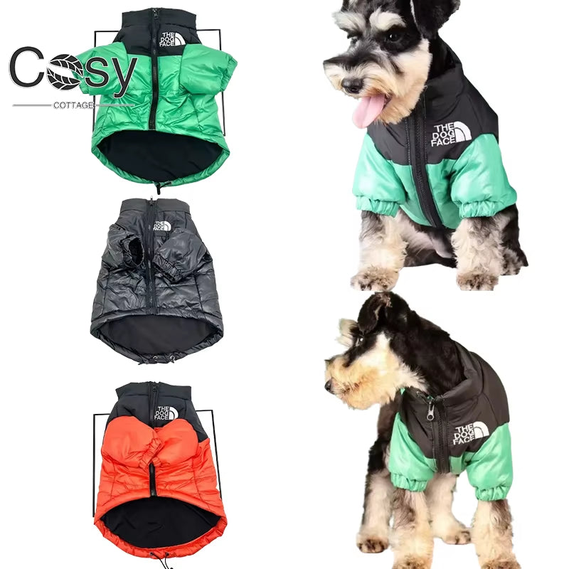 Waterproof Dog Winter Coat – Thickened Windbreaker Jacket for Small, Medium & Large Dogs