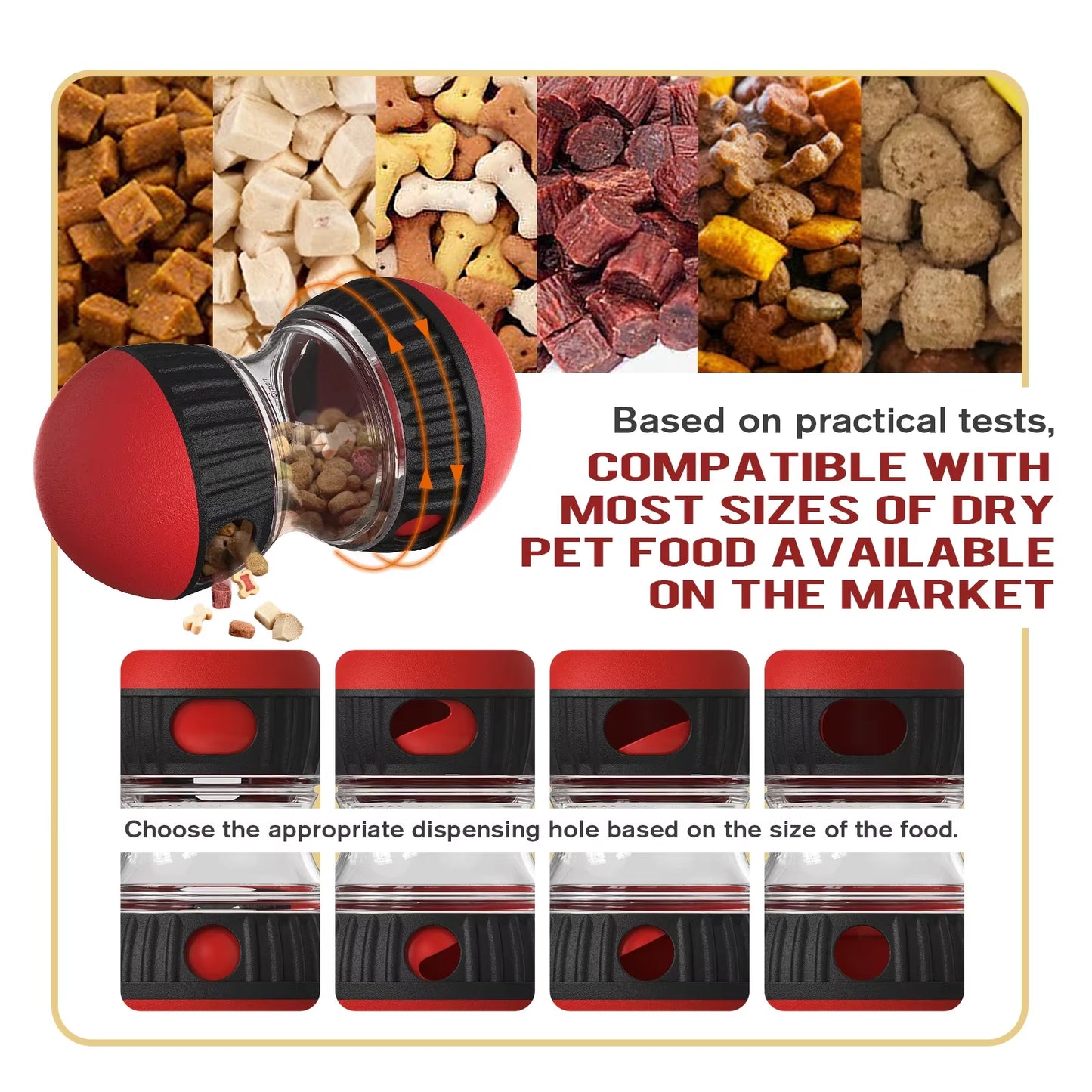 Interactive Treat Dispensing Dog Toy – Engaging Puzzle Ball for Mental Stimulation & Slow Feeding