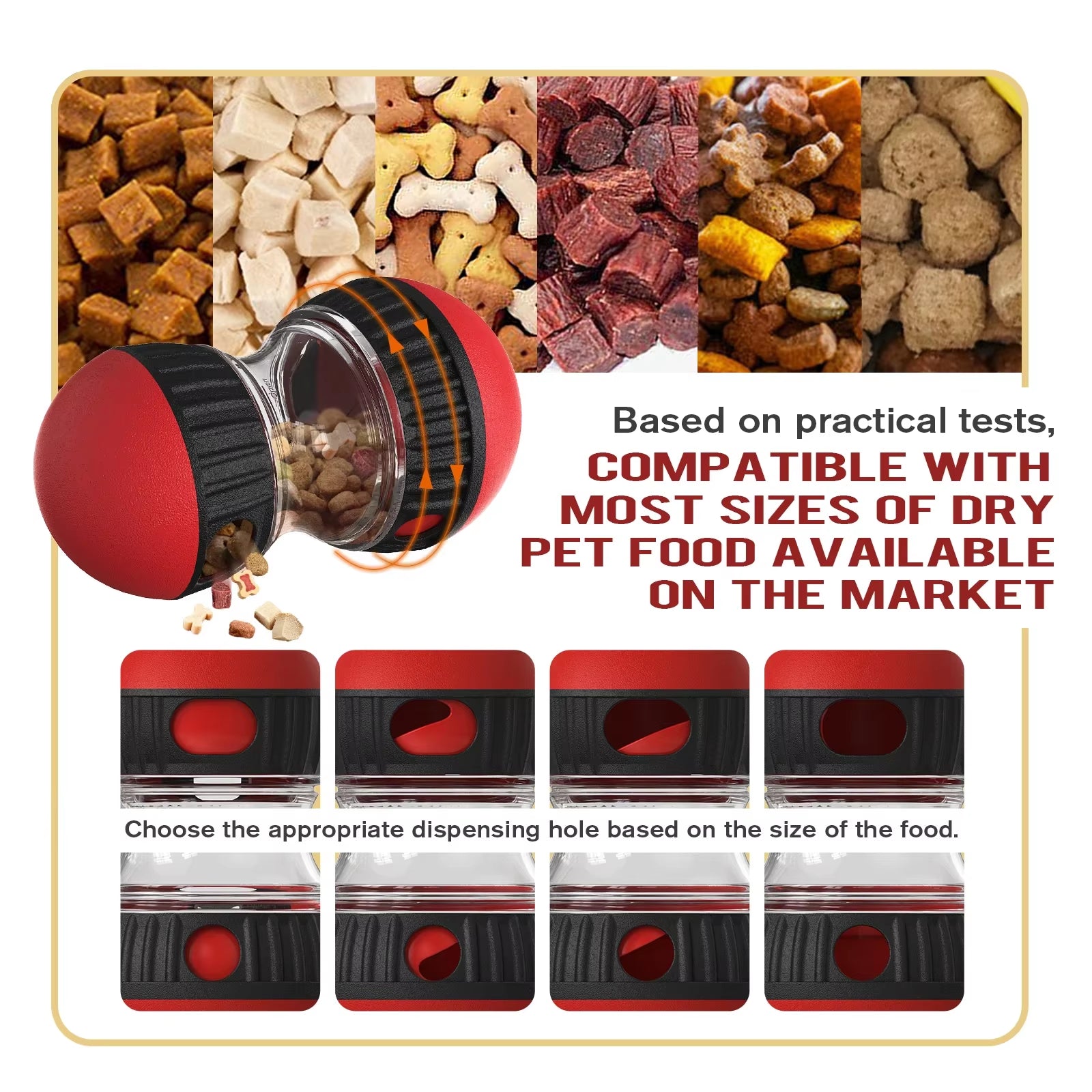 Interactive Treat Dispensing Dog Toy – Engaging Puzzle Ball for Mental Stimulation & Slow Feeding