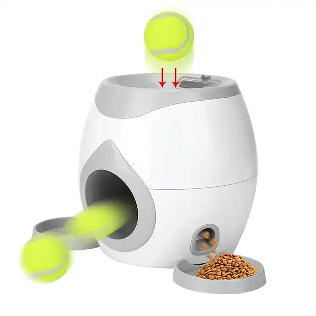 2-in-1 Interactive Dog Toy – Tennis Ball Feeder & Training Reward Machine