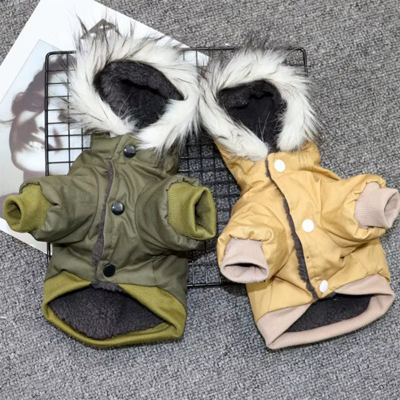 "Mad for it" Winter Dog Jacket/Parka – Warm Hooded Outfit for Most Breeds (XS-2XL)