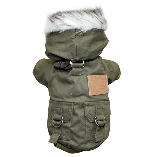 "Mad for it" Winter Dog Jacket/Parka – Warm Hooded Outfit for Most Breeds (XS-2XL)